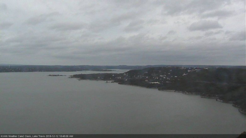 Lake Travis webcam, December 12, 2018 9:50 AM CT