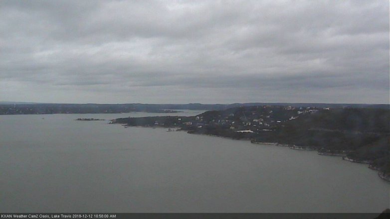 Lake Travis webcam, December 12, 2018 10:00 AM CT