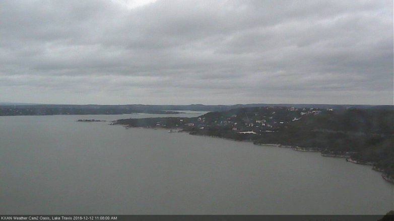 Lake Travis webcam, December 12, 2018 10:10 AM CT