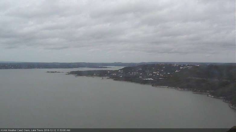 Lake Travis webcam, December 12, 2018 10:55 AM CT