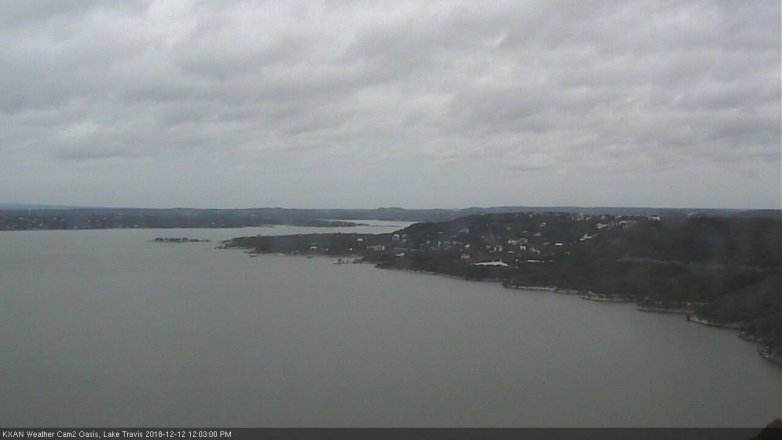 Lake Travis webcam, December 12, 2018 11:05 AM CT