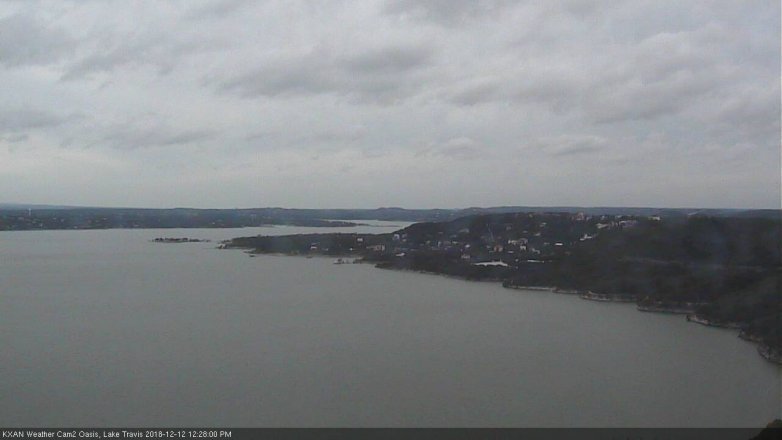 Lake Travis webcam, December 12, 2018 11:30 AM CT