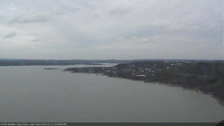 Lake Travis webcam, December 12, 2018 11:40 AM CT