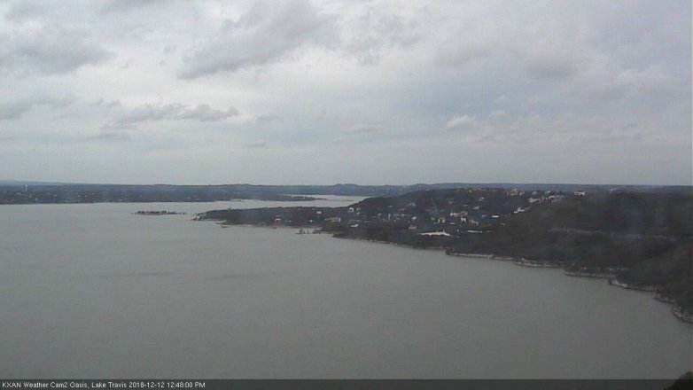 Lake Travis webcam, December 12, 2018 11:50 AM CT