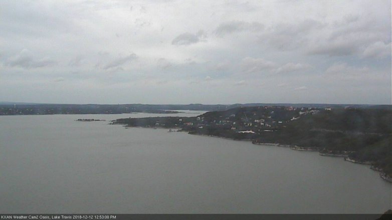 Lake Travis webcam, December 12, 2018 11:55 AM CT