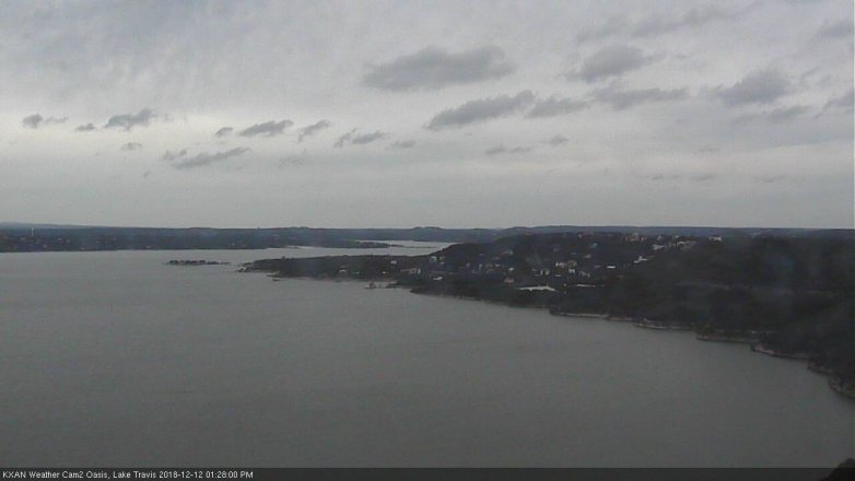Lake Travis webcam, December 12, 2018 12:30 PM CT