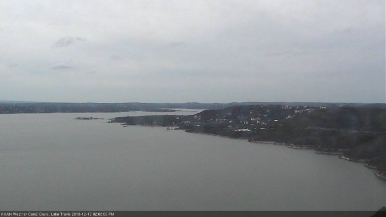 Lake Travis webcam, December 12, 2018 1:05 PM CT