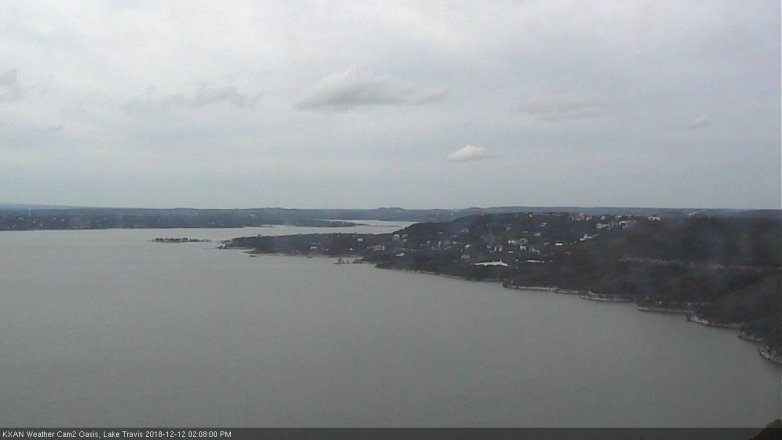 Lake Travis webcam, December 12, 2018 1:10 PM CT