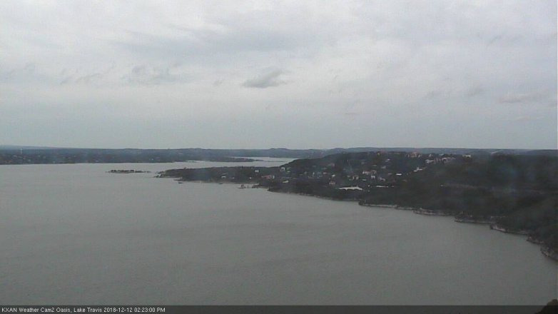 Lake Travis webcam, December 12, 2018 1:25 PM CT