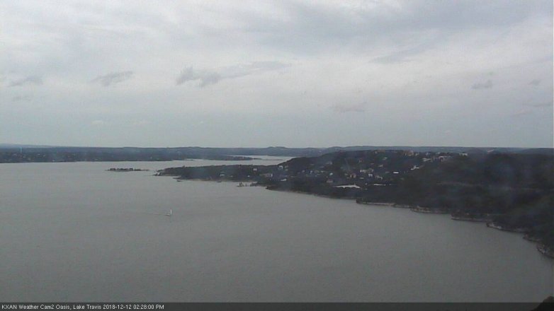 Lake Travis webcam, December 12, 2018 1:30 PM CT