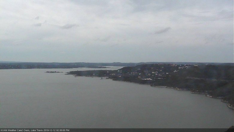 Lake Travis webcam, December 12, 2018 1:40 PM CT