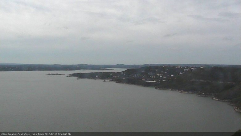 Lake Travis webcam, December 12, 2018 1:45 PM CT