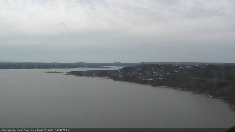 Lake Travis webcam, December 12, 2018 1:50 PM CT