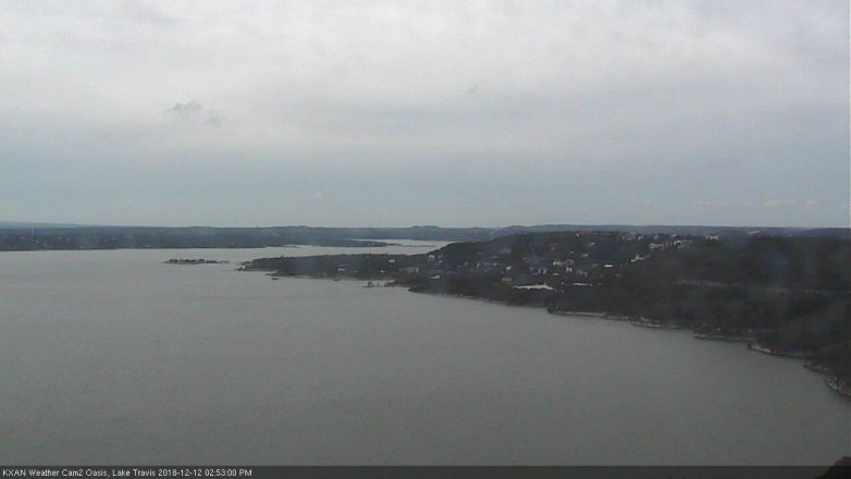 Lake Travis webcam, December 12, 2018 1:55 PM CT