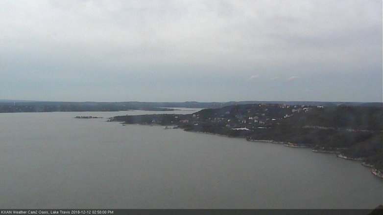 Lake Travis webcam, December 12, 2018 2:00 PM CT