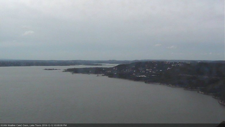 Lake Travis webcam, December 12, 2018 2:10 PM CT
