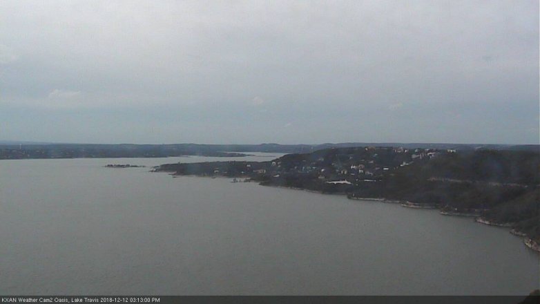 Lake Travis webcam, December 12, 2018 2:15 PM CT