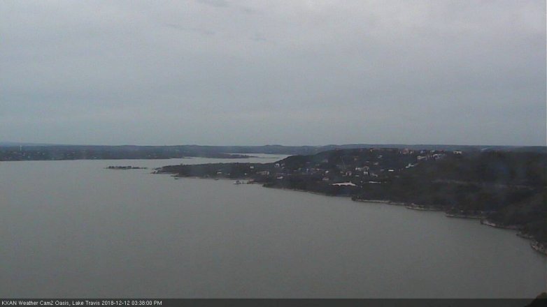 Lake Travis webcam, December 12, 2018 2:40 PM CT