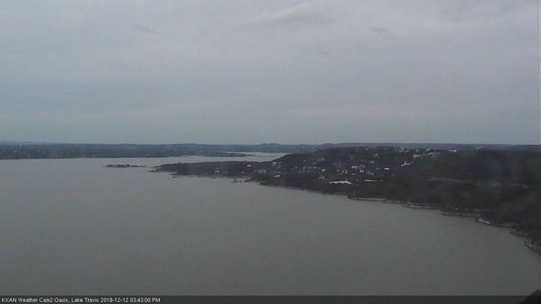 Lake Travis webcam, December 12, 2018 2:45 PM CT