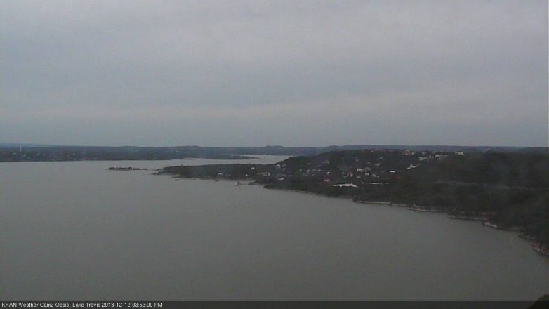 Lake Travis webcam, December 12, 2018 2:55 PM CT
