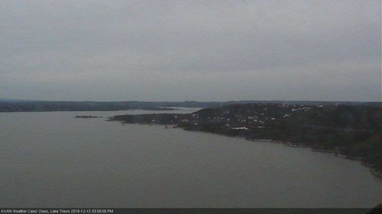 Lake Travis webcam, December 12, 2018 3:00 PM CT
