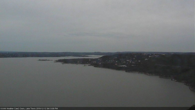 Lake Travis webcam, December 12, 2018 3:15 PM CT