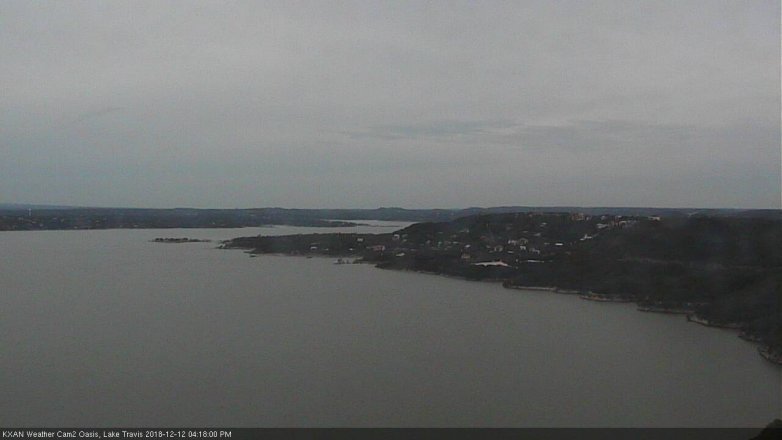 Lake Travis webcam, December 12, 2018 3:20 PM CT