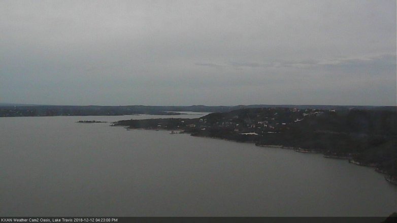 Lake Travis webcam, December 12, 2018 3:25 PM CT