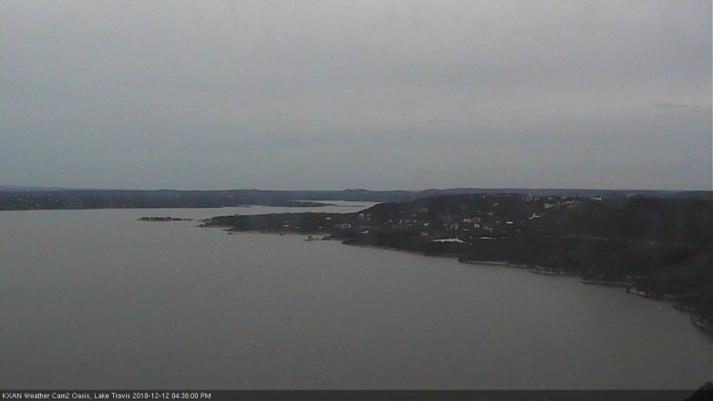 Lake Travis webcam, December 12, 2018 3:40 PM CT