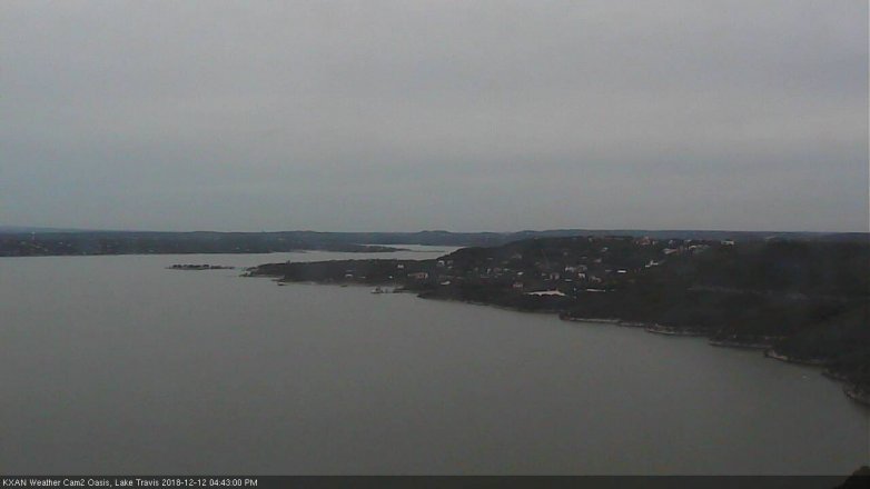 Lake Travis webcam, December 12, 2018 3:45 PM CT