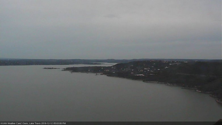 Lake Travis webcam, December 12, 2018 4:05 PM CT