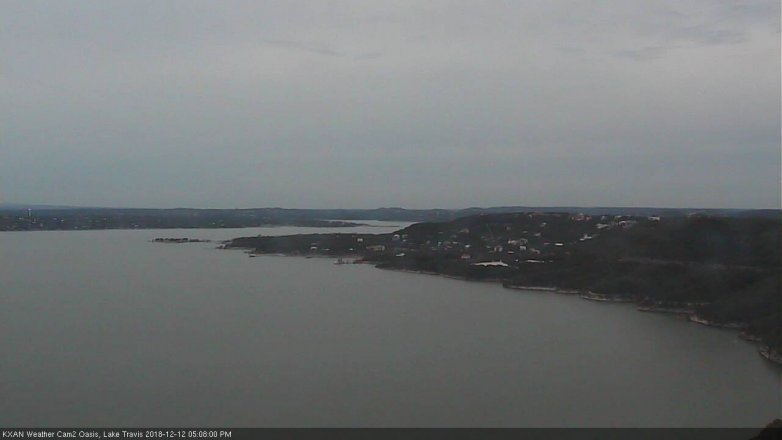 Lake Travis webcam, December 12, 2018 4:10 PM CT