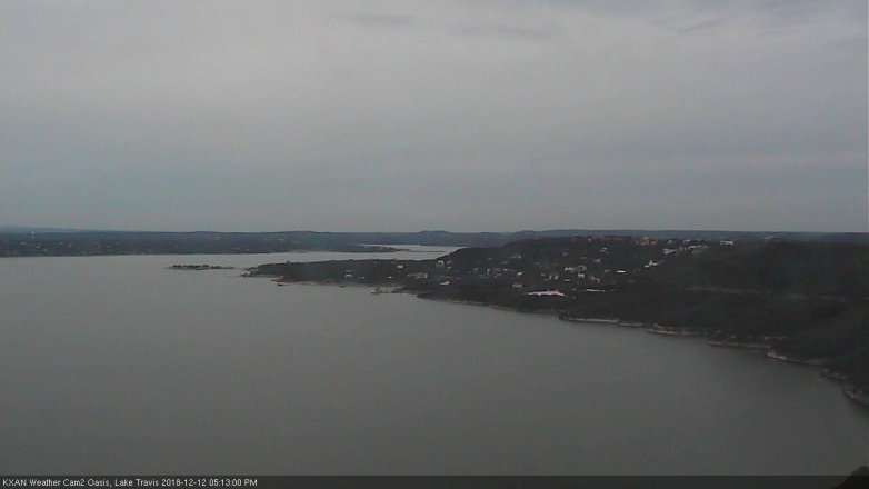 Lake Travis webcam, December 12, 2018 4:15 PM CT