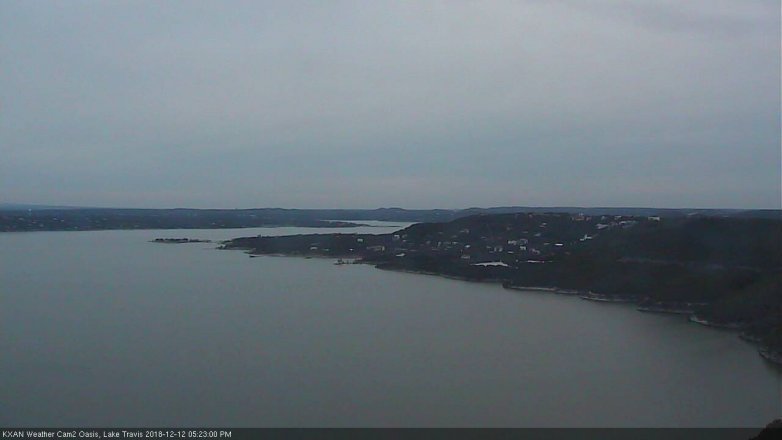 Lake Travis webcam, December 12, 2018 4:25 PM CT
