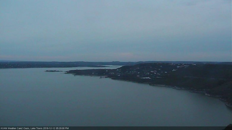 Lake Travis webcam, December 12, 2018 4:30 PM CT