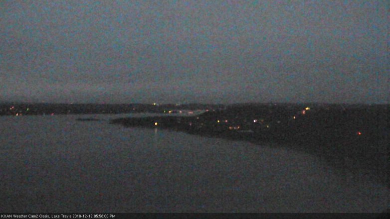 Lake Travis webcam, December 12, 2018 5:00 PM CT