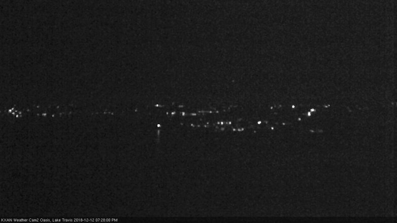 Lake Travis webcam, December 12, 2018 6:30 PM CT