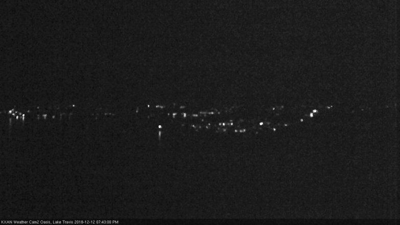 Lake Travis webcam, December 12, 2018 6:45 PM CT