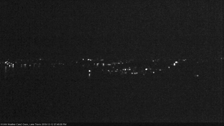 Lake Travis webcam, December 12, 2018 6:50 PM CT