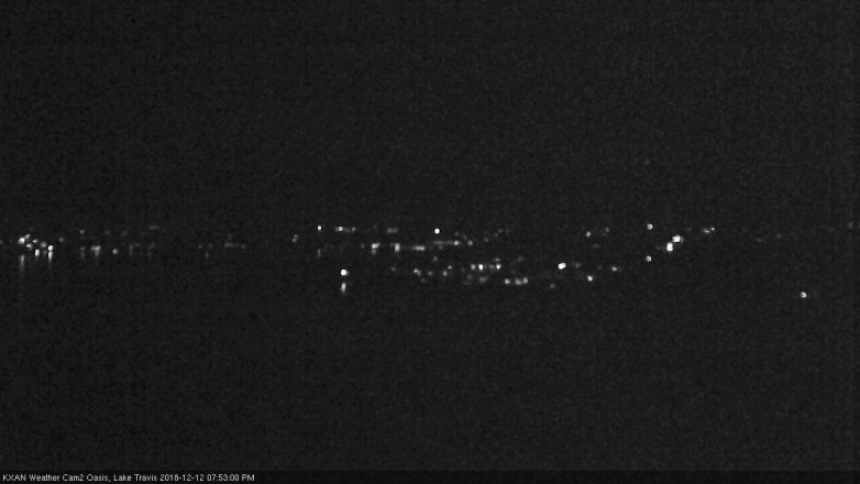 Lake Travis webcam, December 12, 2018 6:55 PM CT