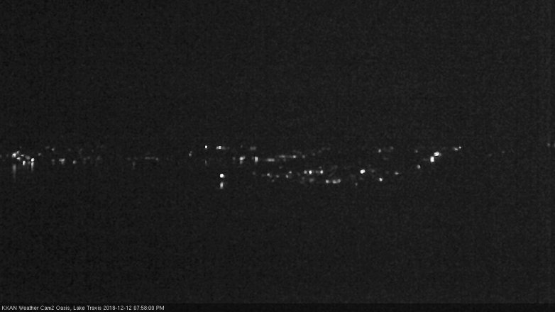 Lake Travis webcam, December 12, 2018 7:00 PM CT
