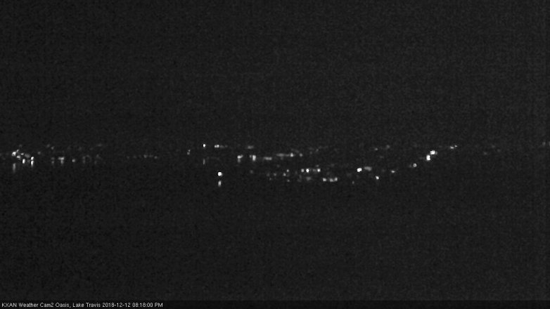 Lake Travis webcam, December 12, 2018 7:20 PM CT