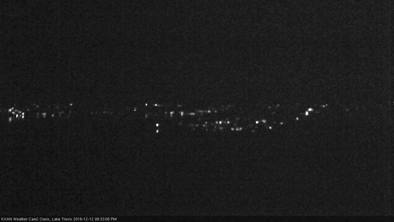 Lake Travis webcam, December 12, 2018 7:35 PM CT