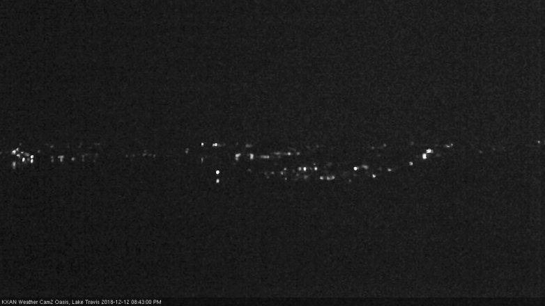 Lake Travis webcam, December 12, 2018 7:45 PM CT