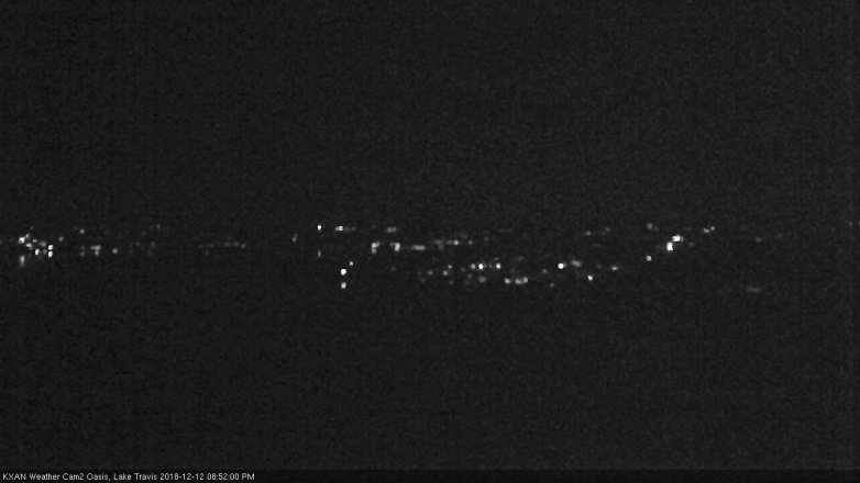 Lake Travis webcam, December 12, 2018 7:55 PM CT
