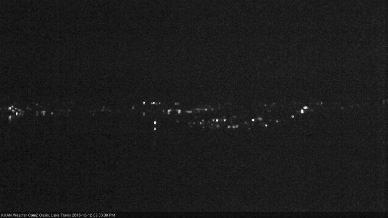 Lake Travis webcam, December 12, 2018 8:05 PM CT