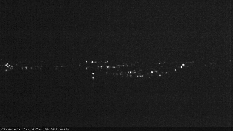 Lake Travis webcam, December 12, 2018 8:20 PM CT