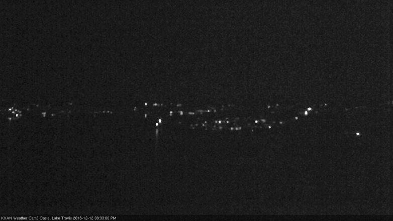 Lake Travis webcam, December 12, 2018 8:35 PM CT