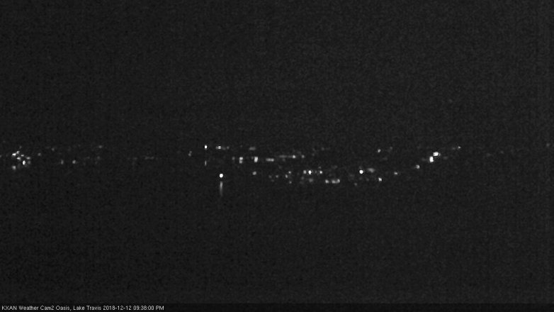 Lake Travis webcam, December 12, 2018 8:40 PM CT