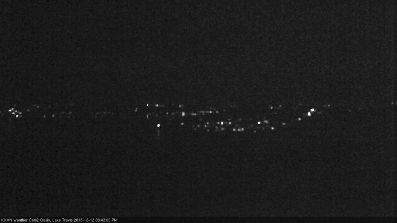 Lake Travis webcam, December 12, 2018 8:45 PM CT